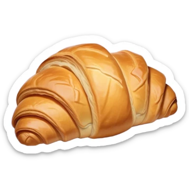 Croissant on a pale purple napkin sticker