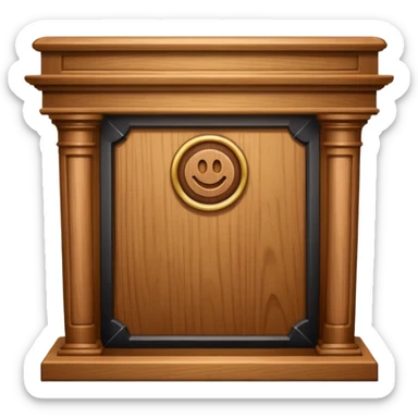 court rostrum sticker