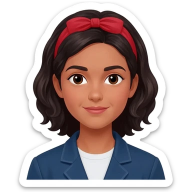 emoji métisse algérien fille sticker