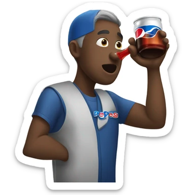 who drinking pepsi sticker