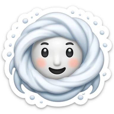 Snow blizzard sticker