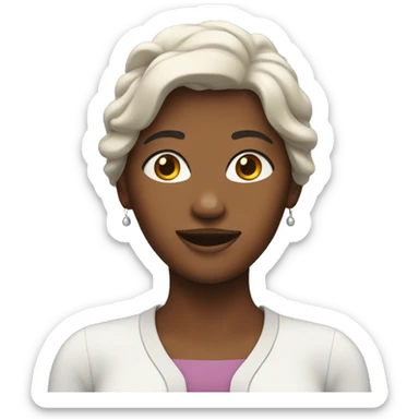 Woman with open arms sticker