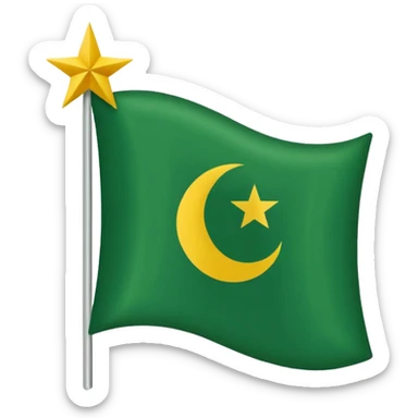 Azad kashmir flag sticker