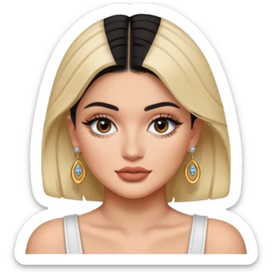 kylie jenner with earrings sticker