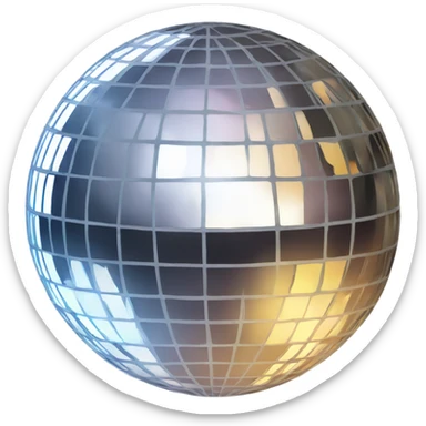 Mirrorball sticker
