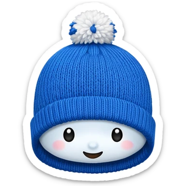 winter hat no human sticker