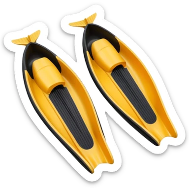 diver fullfoot fins sticker