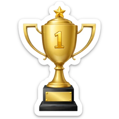 Trophy that says "#1 asar" sticker