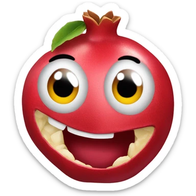 1 pomegranate symbolized as love emoji sticker