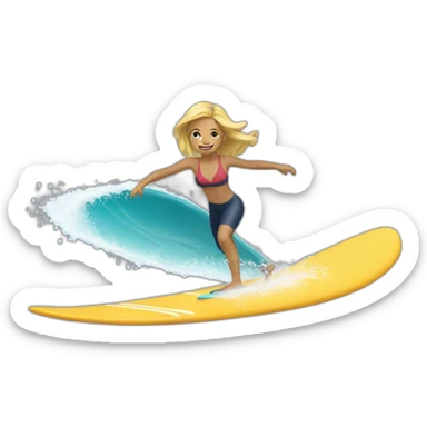 Surfeuse sticker