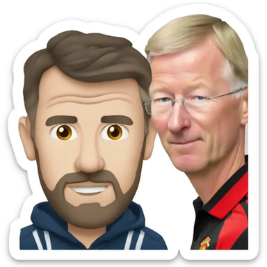 Erik ten hag being sacked by Alex Ferguson sticker
