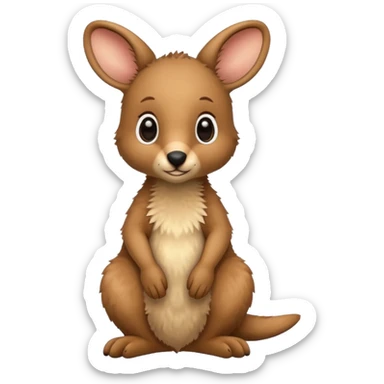 baby kangaroo sticker