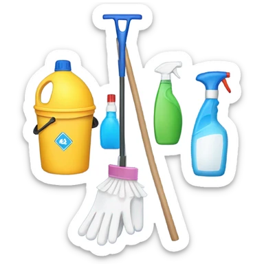Cleaning sticker