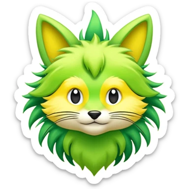  Fey Toony Sprigatito-Electrike-fusion-hybrid sticker
