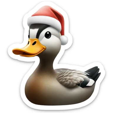 Duck Christmas  sticker