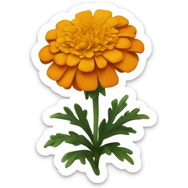 a marigold flower sticker