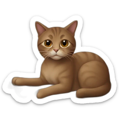 brown-cat-on-greek-boat sticker