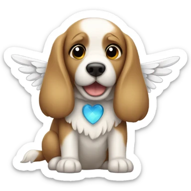 Perro con alas sticker