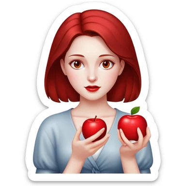 Bella Swan from twilight with red apple sticker