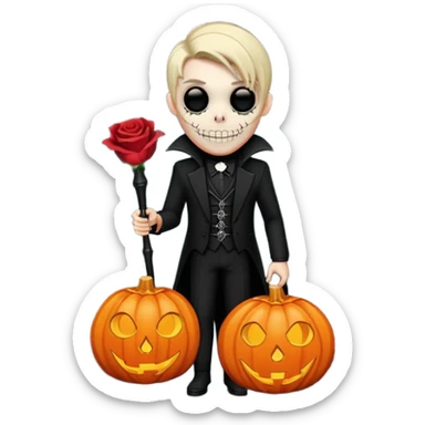 Chris motionless  🕸🦇🎃🥀⚰️🖤🪦🎶🎤☺️ sticker