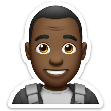 Big brother with crazy body like gorilla sticker