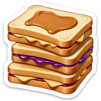 peanut butter and jelly sandwiche sticker