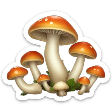 Infected mushrooms sticker