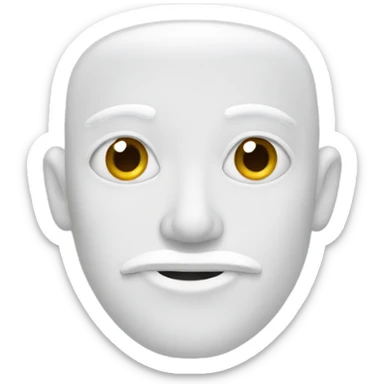 white glue on face sticker