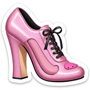 Betsey Johnson style spam meat shoe sculpture  sticker