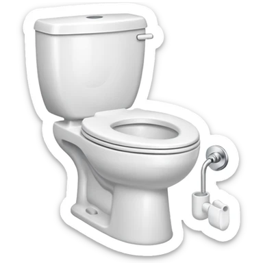 toilet item sticker