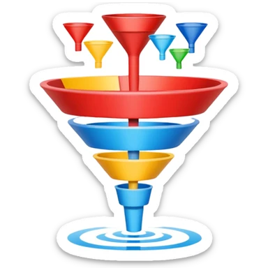 sales funnel sticker