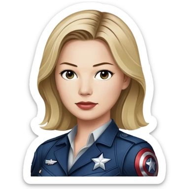 Emily VanCamp is sharon carter in captain america civil war sticker