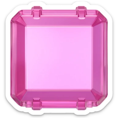 make a ammo box/case but with ruby transparent texture textures sticker