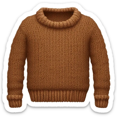 Knitted brown sweater  sticker