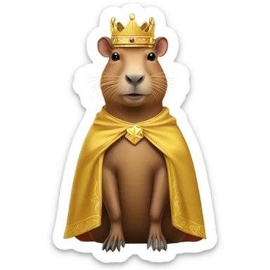 capybara king sticker