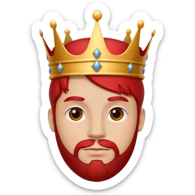 RED Crown King sticker