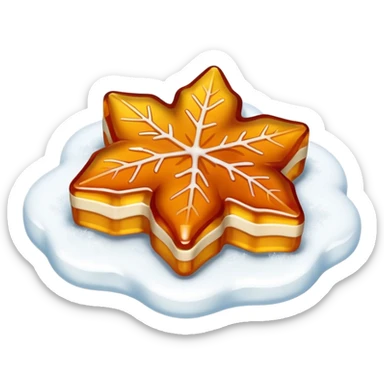 maple taffy on snow sticker