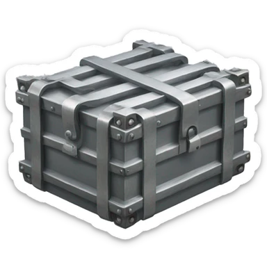 metal box with two axles coming out of it on its two sides sticker