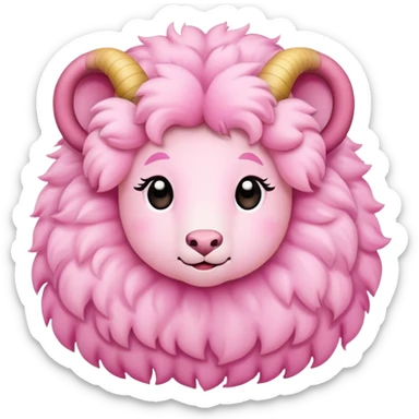 pink aries emoji sticker