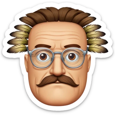 Walter White as a bird sticker