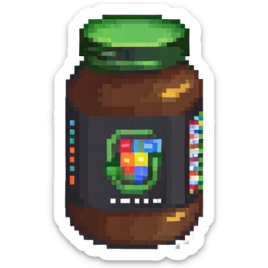 whey protein jar sticker