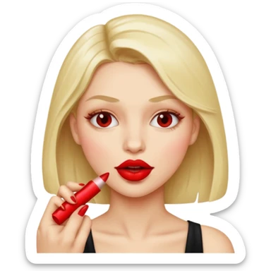 Unos labios mordiendo un dedo sticker