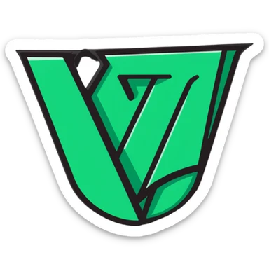 competitive VS logo sticker