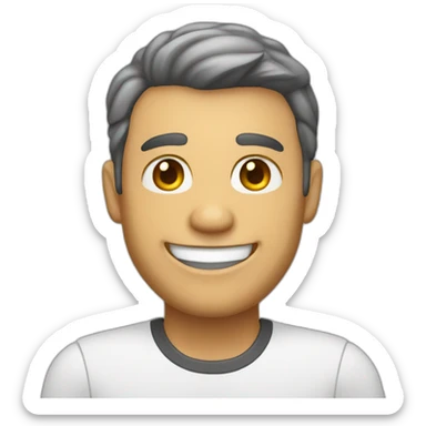 persona de negocios de piel blanca sonriendo sticker