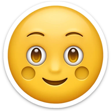 Can you create an emoji with a circle around it and an upside down V inside? sticker