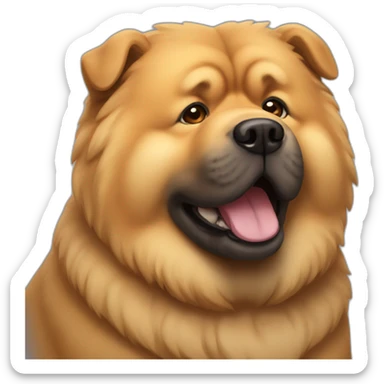 chow-chow dog sticker