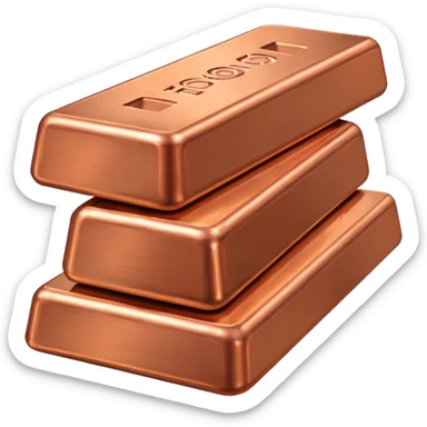 copper ingots sticker