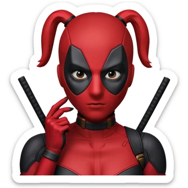 female deadpool from Deadpool & Wolverine movie sticker
