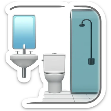 ICON bathroom sticker