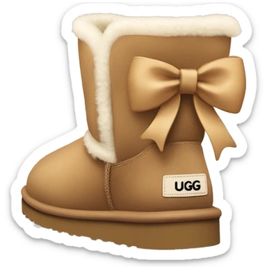 ugg’s with bow sticker